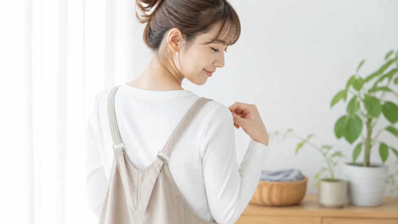 サロペットの肩紐が落ちるときの対策7選！簡単な直し方も紹介