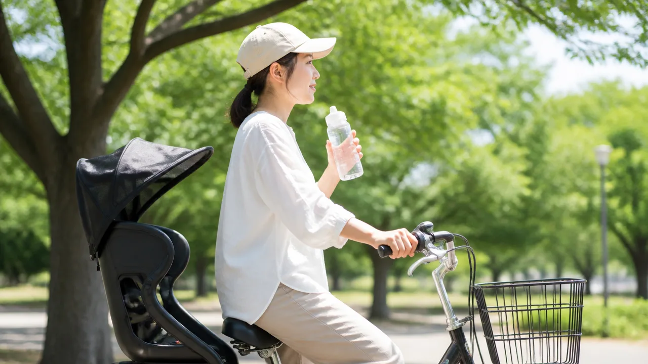 自転車のチャイルドシートが熱いときの対策と夏の暑さを防ぐコツ